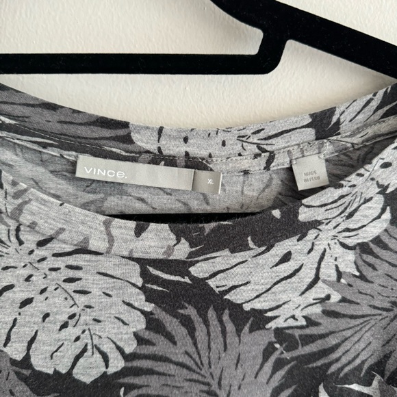 Vince Palm Leaf Short Sleeve Tee - Picture 2 of 4